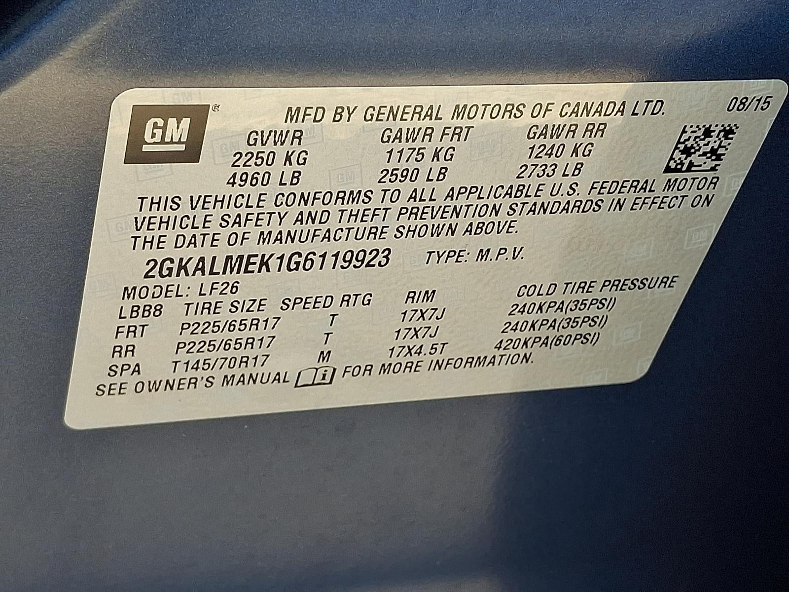 2016 GMC Terrain SLE