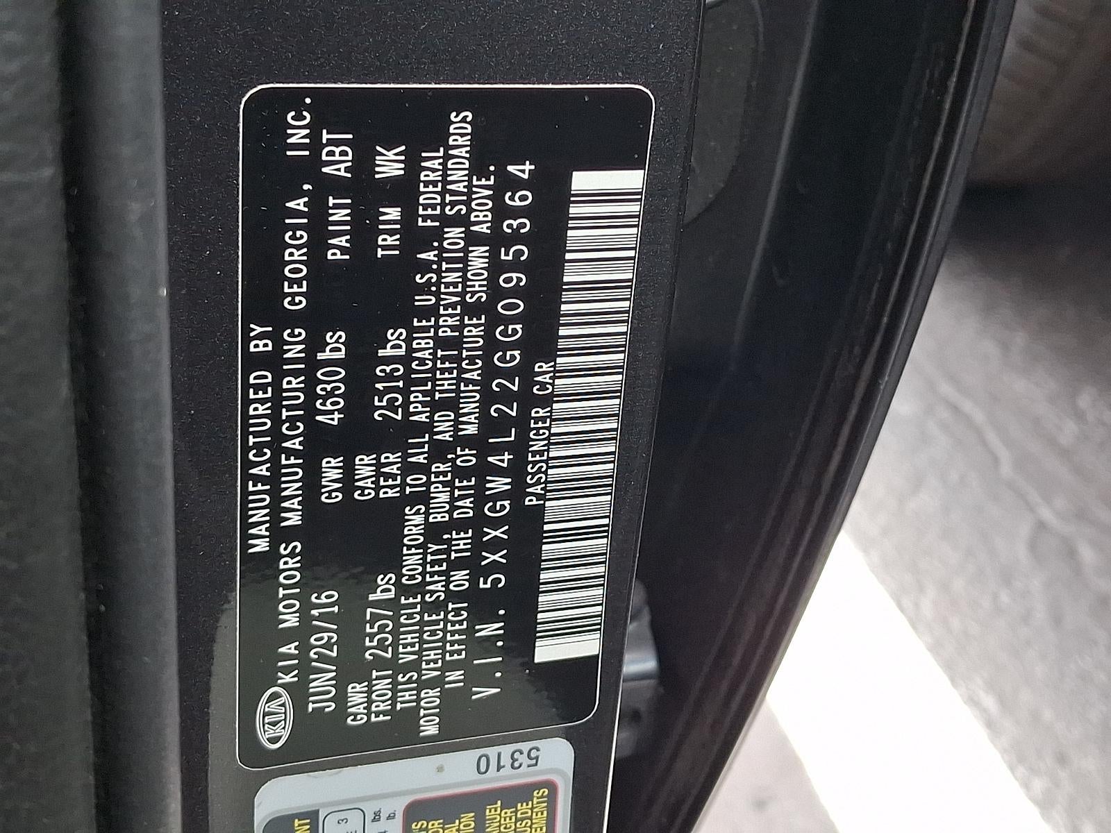 2016 Kia Optima SX Turbo