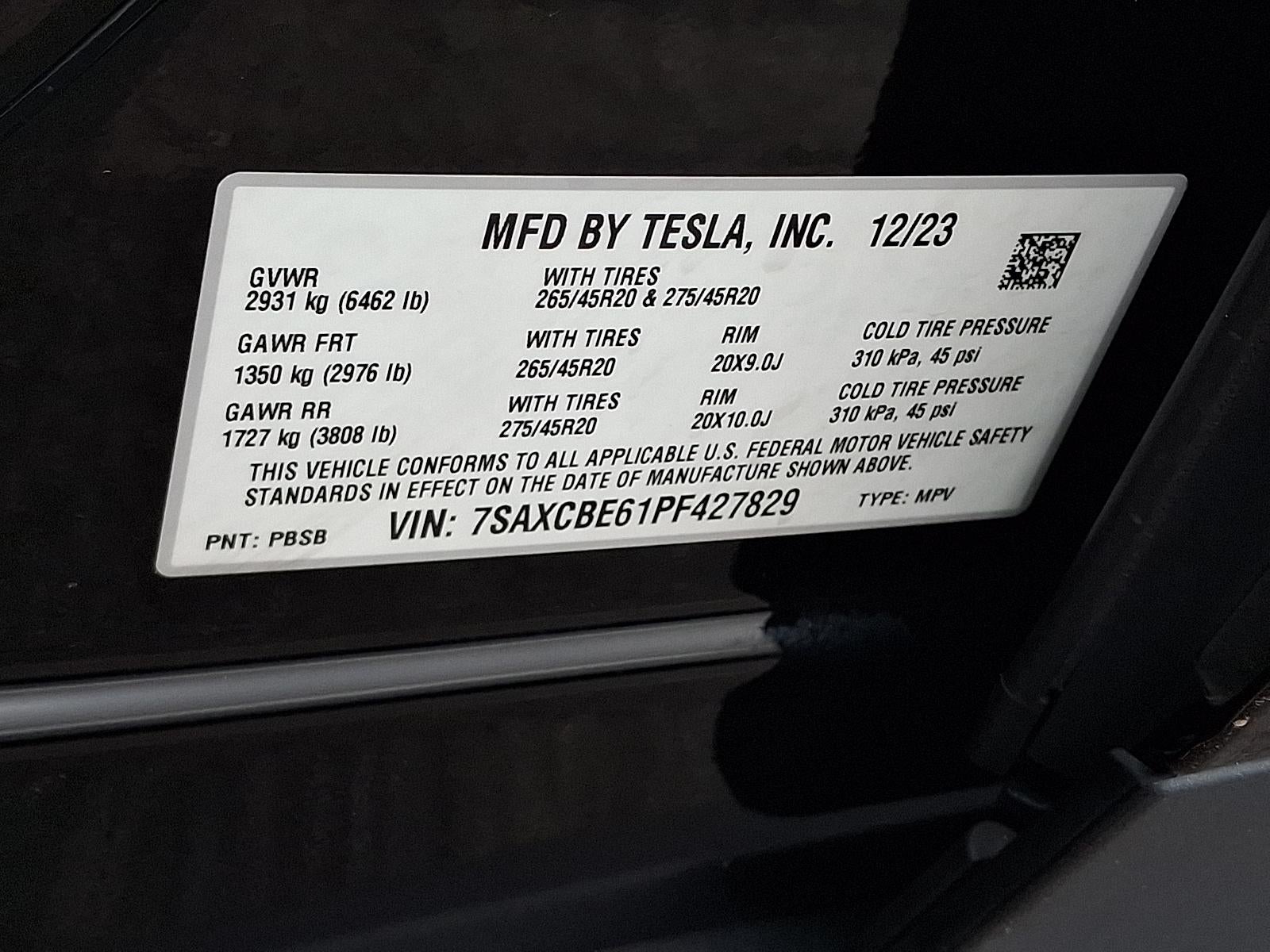 2023 Tesla Model X Plaid Tri Motor All-Wheel Drive