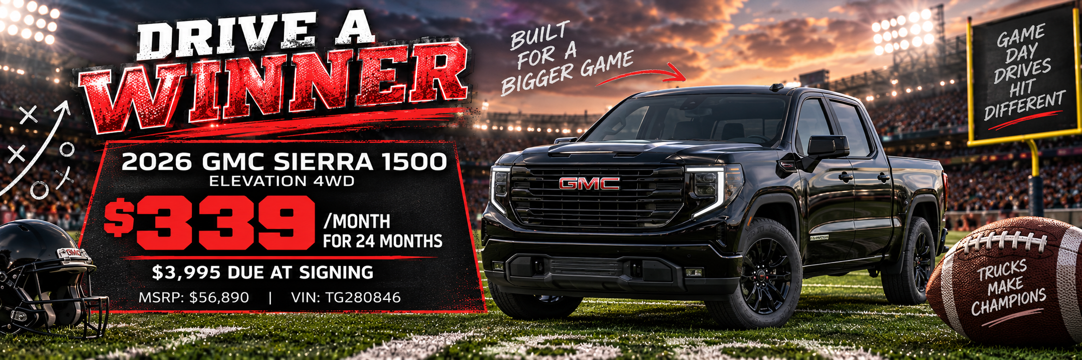 2026 GMC Sierra 1500 $339 Lease